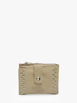 Shoulder Bag Leather Basilic pepper Beige glam BGLA94