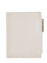 Leather Caviar Zip Wallet Crinkles White caviar 14269