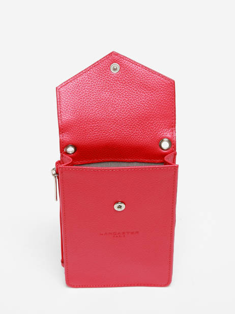 Leather Foulonné Pia Phone Bag Lancaster Red foulonne pm 27 other view 3