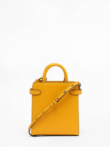 Leather Vertical Emilie Crossbody Bag Le tanneur Yellow emily TEMI1A00 other view 4