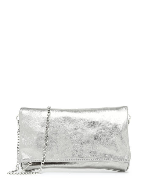 Shoulder Bag Nine Leather Milano Silver nine NI22112N