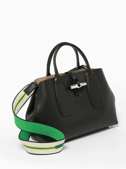 Longchamp Roseau box Handbag Black