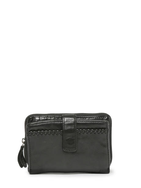 Portefeuille Heritage Cuir Biba Noir wallet WIN3L