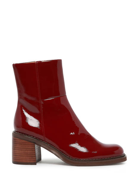 Bottines à Talon Rebabi En Cuir Mam'zelle Rouge women CSIXT40