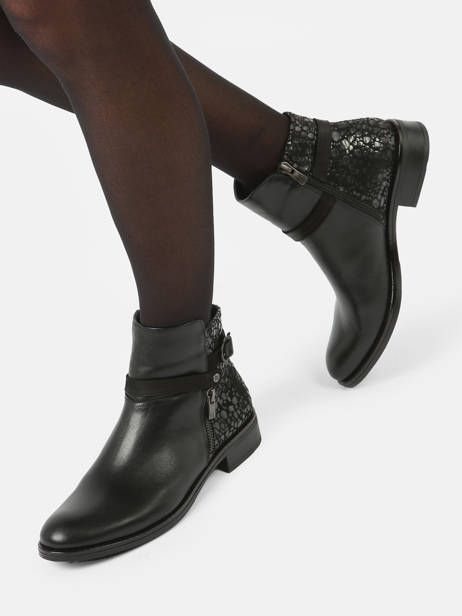 Tierra Boots In Leather Dorking Black women D8906 other view 2