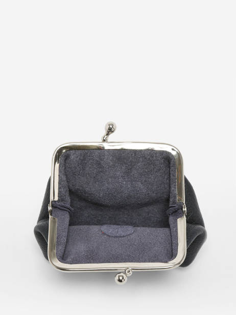 Leather Madras Coin Purse Etrier Blue madras EMAD654 other view 1