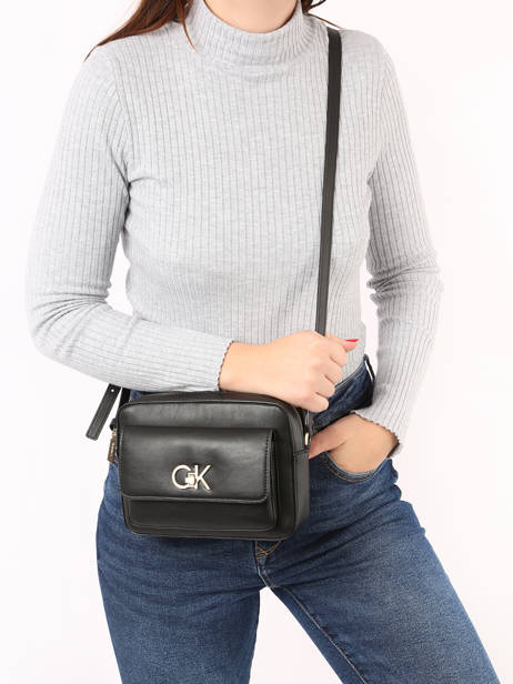 Crossbody Bag Re-lock Recycled Polyester Calvin klein jeans Black re-lock K611083 other view 1