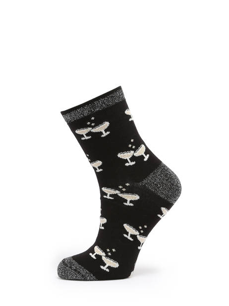 Chaussettes Cabaia Noir socks LUC