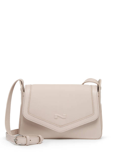 Sac Bandoulière Lolly Cuir Nathan baume Beige candy 4