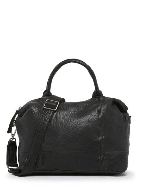 Satchel Leather Leather Biba Black leather FRA2L