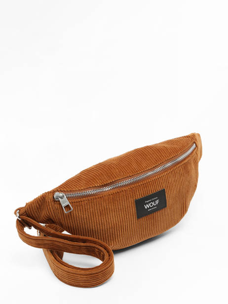 Sac Banane Wouf Marron corduroy WWC23 vue secondaire 2