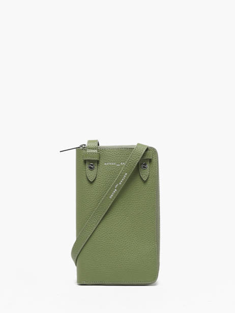 Leather Pocket Phone Pouch Nathan baume Green egee 3 other view 4