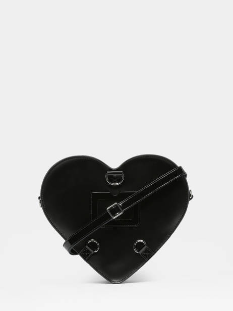 Leather Hearts' Backpack Dr martens Black heart AC807033 other view 5