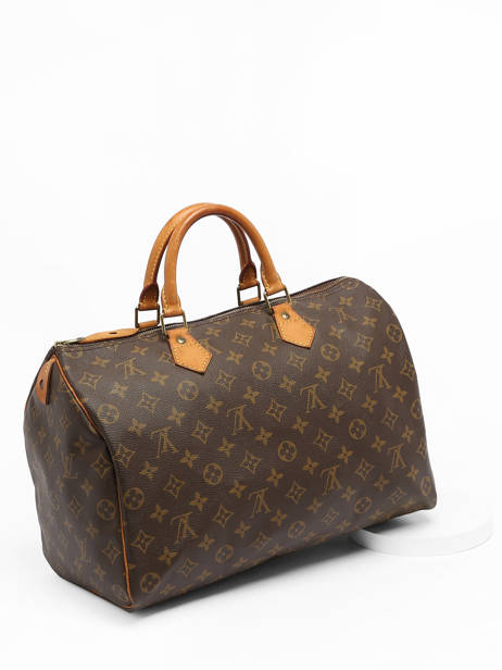 Preloved Louis Vuitton Handbag Speedy 35 Monogram Brand connection Brown louis vuitton AAZ0580 other view 2