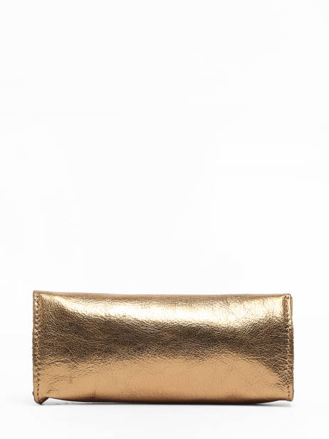 Pouch Leather Paul marius Gold vintage TROUSSE other view 2