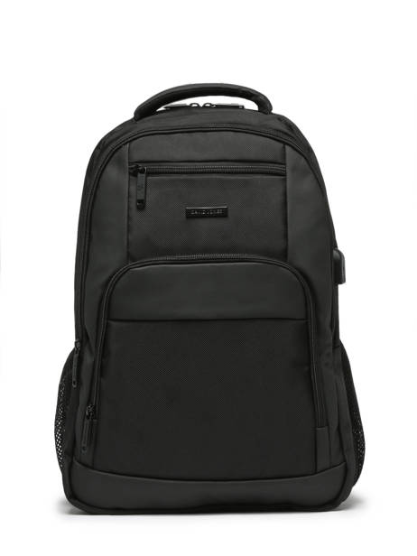 Backpack With Usb Port David jones Black business PC044