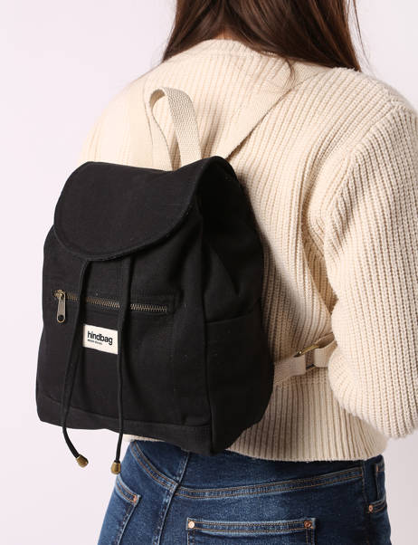 Backpack Hindbag Black best seller MINIELIO other view 1