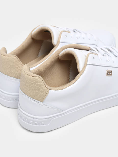 Sneakers In Leather Tommy hilfiger White women 7686YBS other view 1