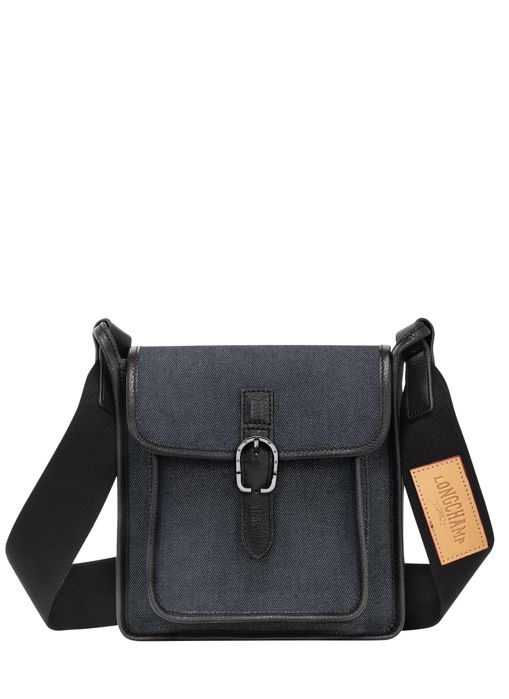 Longchamp Le foulonné denim Messenger bag Blue