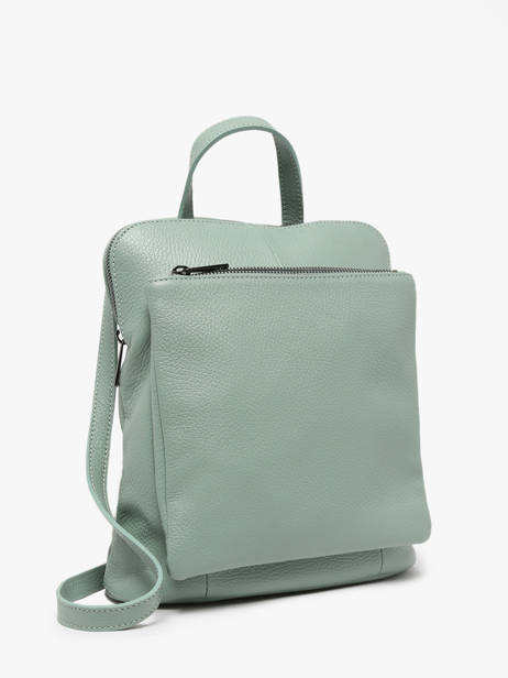 Shoulder Strap Backpack Milano Green caviar CA23067 other view 2