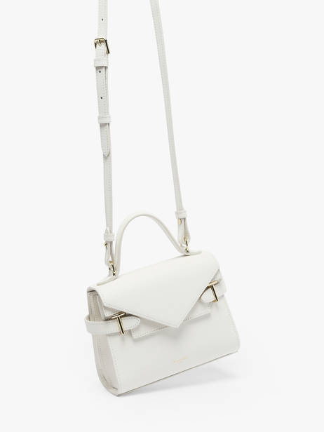 Small Leather Emilie Crossbody Bag Le tanneur White emily TEMI1003 other view 2
