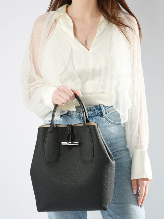 Longchamp Roseau Handbag Black
