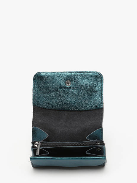 Leather Coin Purse Etincelle Irisée Etrier Blue etincelle irisee EETI650 other view 1