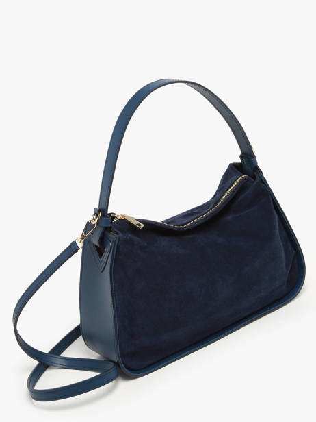 Sac Porté épaule Mirage Cuir Velvet Milano Bleu mirage velvet MV23111 vue secondaire 2