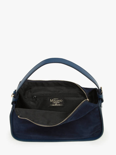 Sac Porté épaule Mirage Cuir Velvet Milano Bleu mirage velvet MV23111 vue secondaire 3