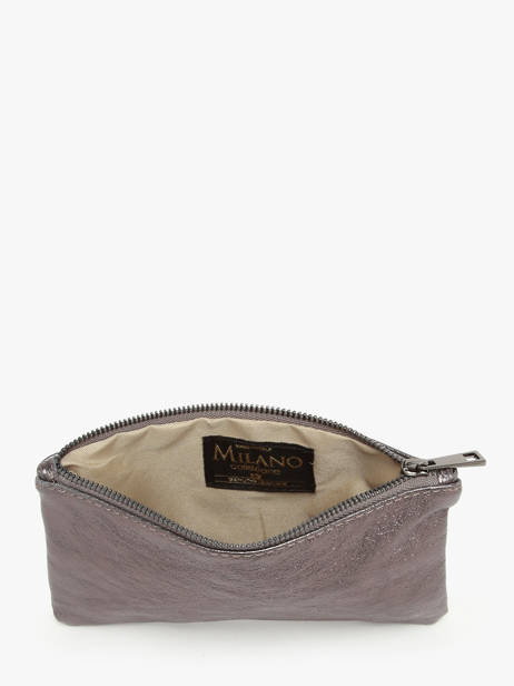 Leather Nine Pouch Milano Gray nine NI23063N other view 1