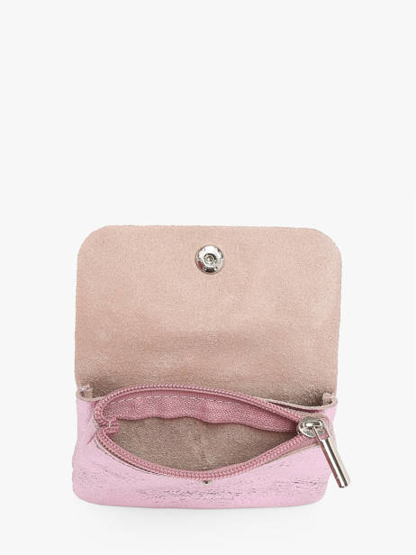 Leather Nine Coin Purse Milano Pink nine NI22042N other view 1