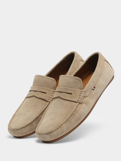 Moccasins In Leather Tommy hilfiger Beige men 4998AEG other view 2