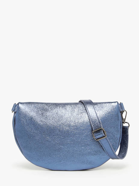 Sac Banane Nine Cuir Milano Bleu nine NI21123 vue secondaire 4