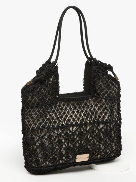 Braided Jute Tanaisie Shoulder Bag Woomen Black tanaisie WTAN04 other view 2