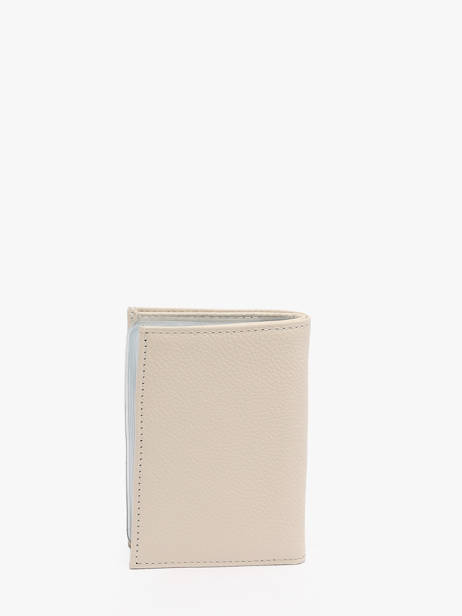 Card Holder Leather Hexagona Beige confort 461007 other view 2