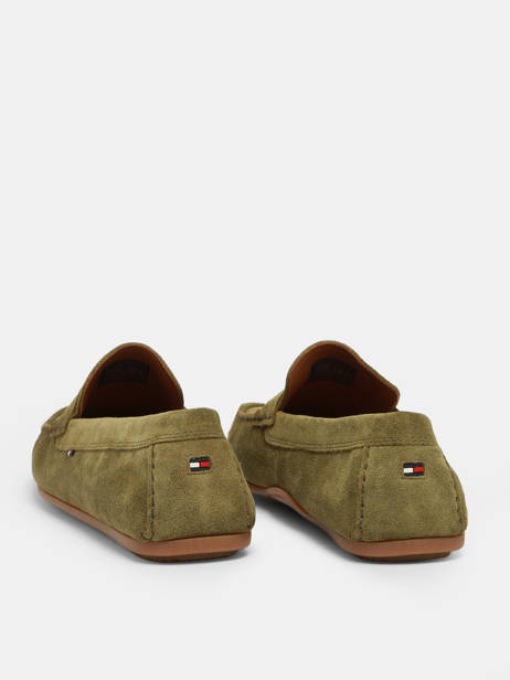 Moccasins In Leather Tommy hilfiger Green men 4998MSD other view 3