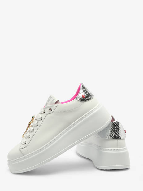 Sneakers In Leather Gio+ White women PIA180A other view 5