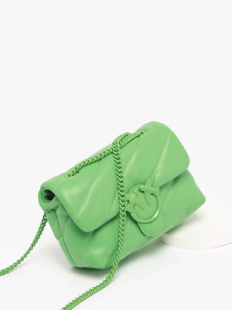 Shoulder Bag Love Bag Puff Leather Pinko Green love bag puff A1JO other view 2