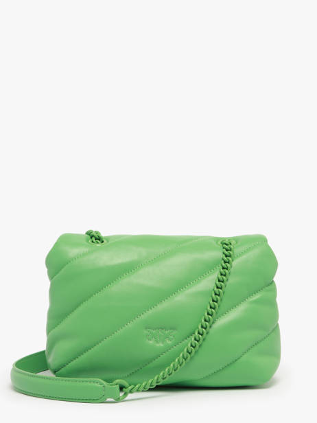 Shoulder Bag Love Bag Puff Leather Pinko Green love bag puff A1JO other view 4
