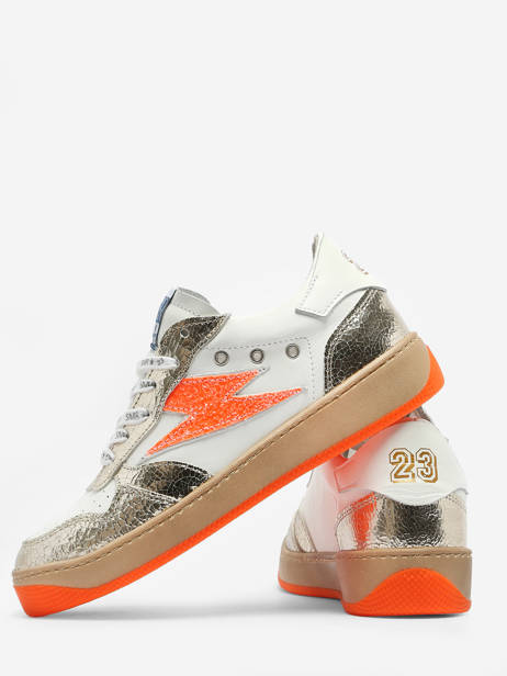 Sneakers In Leather Semerdjian Orange women NUN11554 other view 4