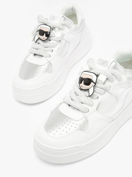 Sneakers In Leather Karl lagerfeld White women KL63324 other view 1