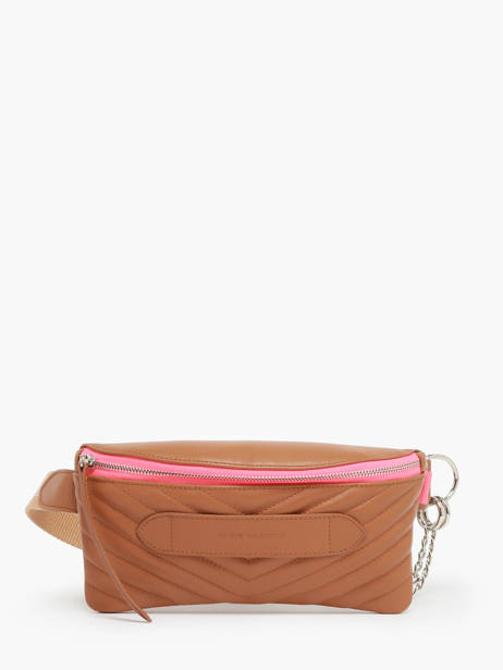 Sac Ceinture Coachella Matelassé Cuir Marie martens Marron coachella VLQ