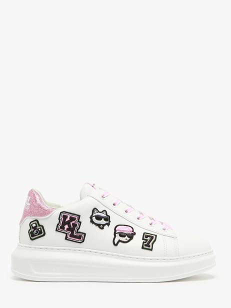 Sneakers In Leather Karl lagerfeld White women KL62574