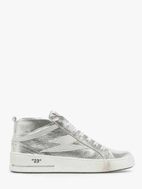 Sneakers In Leather Semerdjian Silver women GIB11651