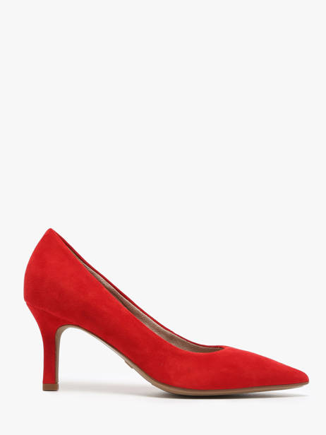 Pumps In Leather Tamaris Red women 40