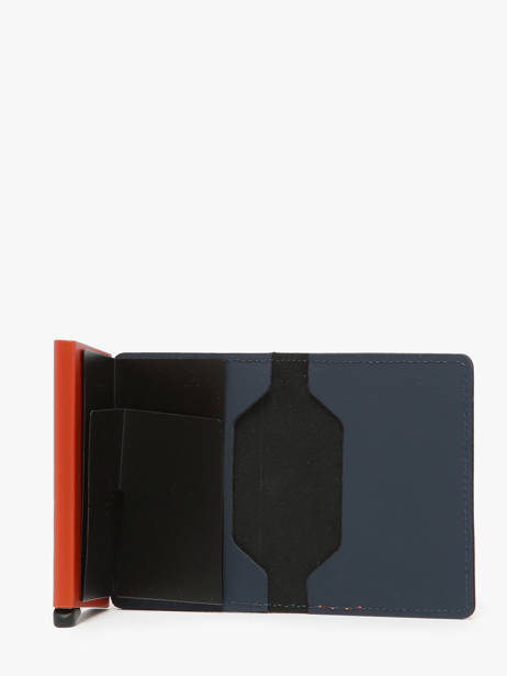 Card Holder Leather Secrid Blue matte SM other view 2