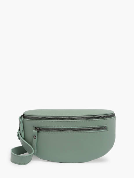 Leather Caviar Belt Bag Milano Green caviar CA23111