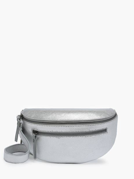 Sac Banane Caviar Cuir Milano Argent caviar CA23111