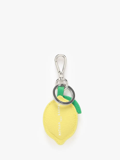 Leather Lemon Keychain Nathan baume Yellow original n 703N other view 1
