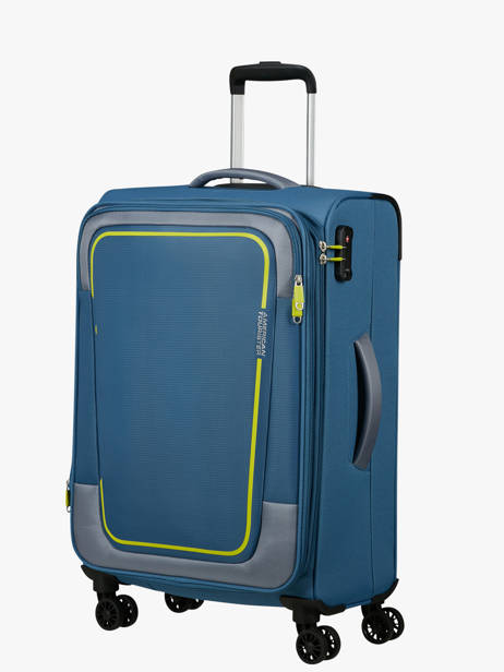 Softside Luggage Pulsonic American tourister Blue pulsonic 146517 other view 3